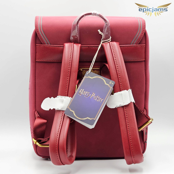 Loungefly Harry Potter Glasses Gryffindor Red Mini Backpack Bag New - Picture 6 of 9